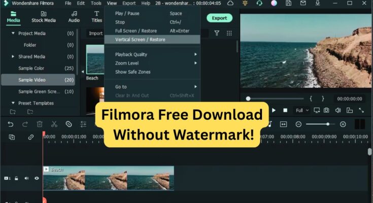 Filmora Free Download